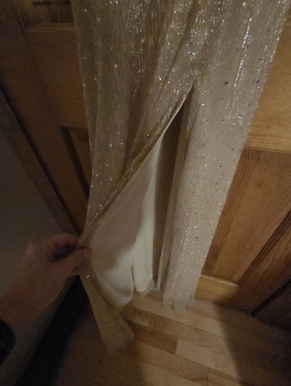 Baltic Born NWT Helen Sparkle Tank Gown- Champagne - Picture 6 of 7